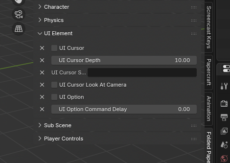 UI and Cursors | Folded Paper Engine